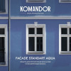 Краска фасадная атмосферостойкая KOMANDOR FACADE STANDART AQUA база С 9 кг