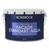 Краска фасадная атмосферостойкая KOMANDOR FACADE STANDART AQUA база С 9 кг