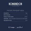 Краска фасадная атмосферостойкая KOMANDOR FACADE STANDART AQUA база С 9 кг
