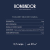 Краска фасадная водоотталкивающая KOMANDOR FACADE SILICON AQUA база А 9 кг