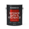 Краска влагостойкая KOMANDOR INTERIOR BATH&KITCHEN 20 база А 2.7 кг