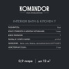 Краска влагостойкая KOMANDOR INTERIOR BATH&KITCHEN 7 база А 9 кг
