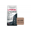 Затирка цементная Litokol Litochrom Evo 1-6 мм LE.235 коричневый 2 кг