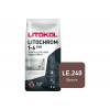 Затирка цементная Litokol Litochrom Evo 1-6 мм LE.240 венге 2 кг
