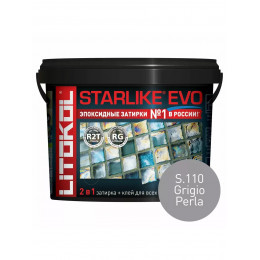 Затирка эпоксидная Litokol Starlike Evo S.110 серый жемчуг 5 кг