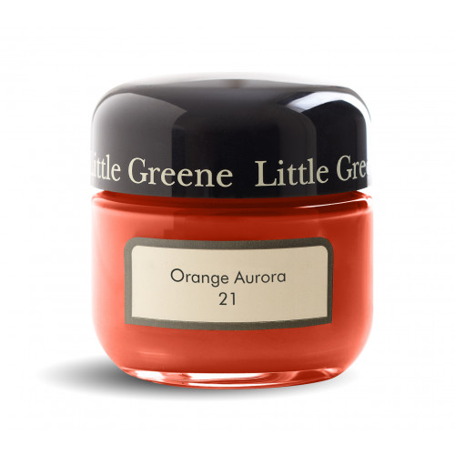 Пробник краски в/э акриловой Little Greene, цвет № 21, ORANGE AURORA, 60 мл
