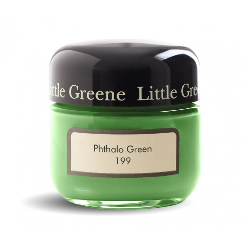 Пробник краски в/э акриловой Little Greene, цвет № 199, PHTHALO GREEN, 60 мл
