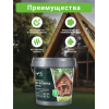 Декоративная эко пропитка для дерева Lune Coloree цвет орех 0,9 кг