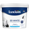 Краска моющаяся для стен и потолков белая Luxium 3D White матовая база BW 5 л