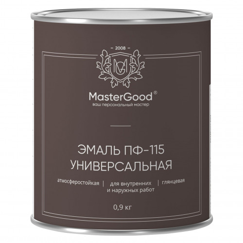 Эмаль ПФ-115 MasterGood белая 0.9 кг