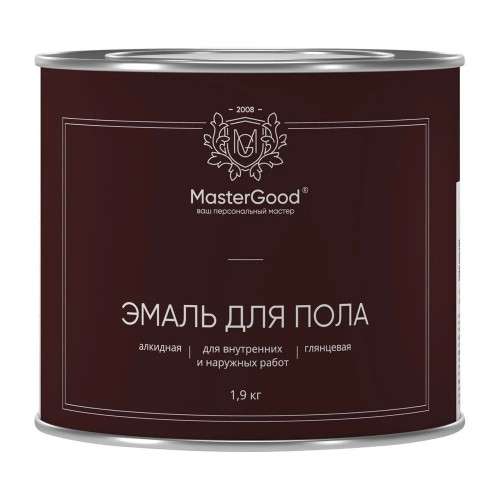 Эмаль для пола MasterGood золотисто-коричневая 1.9 кг