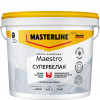 Краска для потолка водно-дисперсионная Masterline Maestro Белый Потолок Люкс глубокоматовая белая 4,5 л