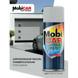 Аэрозольная эмаль универсальная Mobicar 0505-7035 MC RAL 7035 цвет светло-серый глянцевый 520 мл