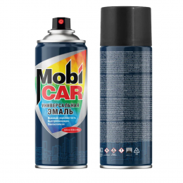 Аэрозольная эмаль универсальная Mobicar 0505-9005 MC RAL 9005 цвет черный глянцевый 520 мл
