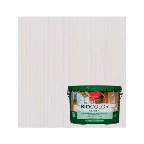 Пропитка для защиты древесины матовая Neomid Bio Color Classic цвет белый 9 л