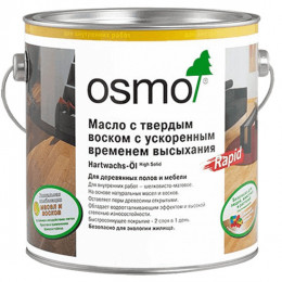 Быстросохнущее масло с твердым воском Osmo Polix Hartwachs-Ol Rapid 3232 бесцветное Шелковисто-матовое 0.75 л