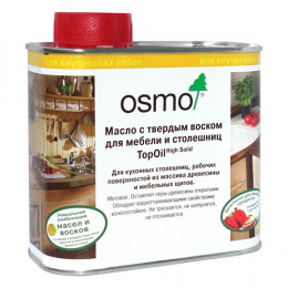 Масло для мебели и столешниц Osmo TopOil 3058 Бесцветное матовое 0.5 л
