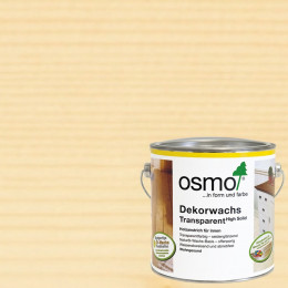 Масло с твердым воском для дерева Osmo Dekorwachs Transparent 3101 Бесцветное шелковисто-матовое 0.125 л