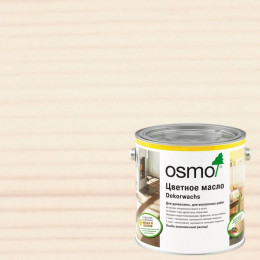 Масло с твердым воском для дерева Osmo Dekorwachs Transparent цвет 3111 Белое шелковисто-матовый 0.22 л