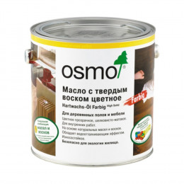Масло с твердым воском для дерева Osmo Hartwachs-Ol Farbig цвет 3075 Черный шелковисто-матовое 0.125 л