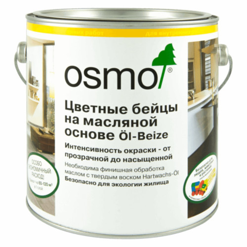 Цветные бейцы на масляной основе Osmo Ol-Beize 3516 Ятоба 1 л
