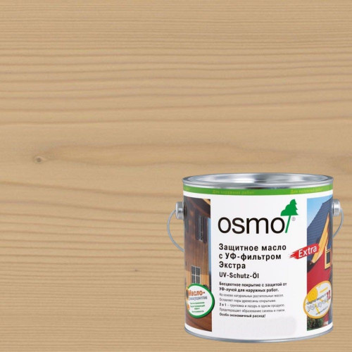 Защитное масло с УФ-фильтром Экстра Osmo UV-Schutz-Ol Extra 426 Лиственница 0.75 л