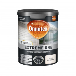 Краска для деревянных фасадов Omnitex Extreme One база BC полуматовая 0.85 л