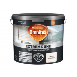 Краска для деревянных фасадов Omnitex Extreme One база BC полуматовая 2.35 л