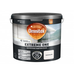 Краска для деревянных фасадов Omnitex Extreme One база BW полуматовая 2.5 л