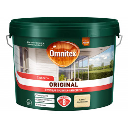 Пропитка декоративная для защиты древесины Omnitex Original база CLR 8.4 л