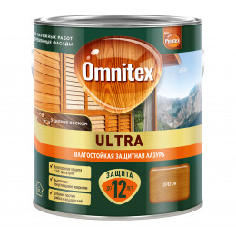 Пропитка декоративная для защиты древесины Omnitex Ultra AWB полуглянцевая орегон 2.5 л
