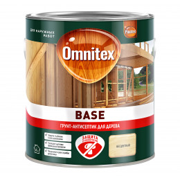 Грунт для защиты древесины Omnitex Base 2.5 л