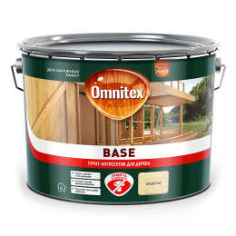 Грунт для защиты древесины Omnitex Base 9 л