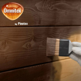 Пропитка защитная для дерева Omnitex Universal 2 в 1 база под колеровку 0.9 л