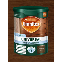 Пропитка защитная для дерева Omnitex Universal 2 в 1 индонезийский тик 0.9 л