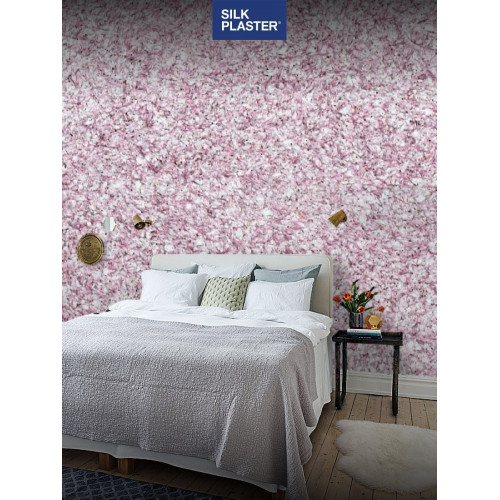 Жидкие обои SILK PLASTER Мастер-Шелк MS 10, сливовый с белым