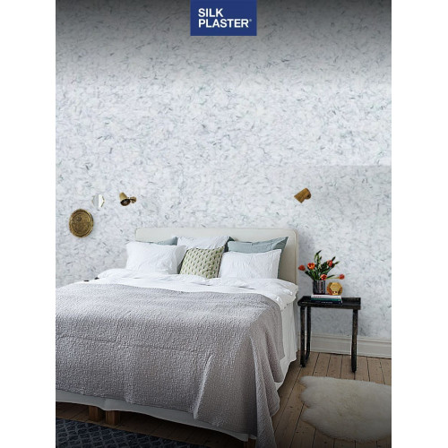 Жидкие обои SILK PLASTER Мастер-Шелк MS 117, стальной