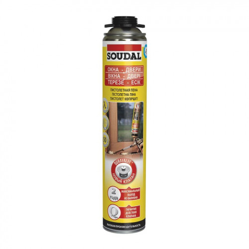 Пена профеcсиональная Soudal Yellow 750 мл