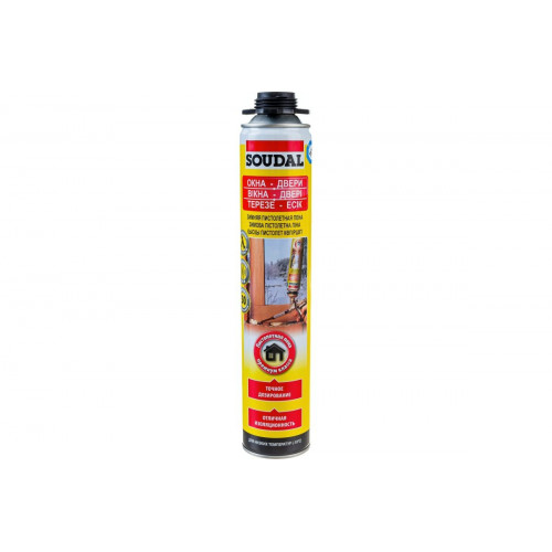 Пена профессиональная Soudal Yellow зимняя 750 мл