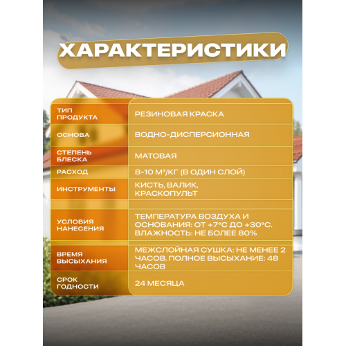 Краска резиновая SUN COLOR цвет Белый 6 кг