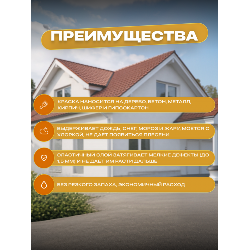 Краска резиновая SUN COLOR цвет Белый 6 кг
