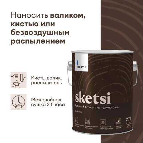 Антисептик кроющий SKETSI TALATU цвет база А 0,9кг