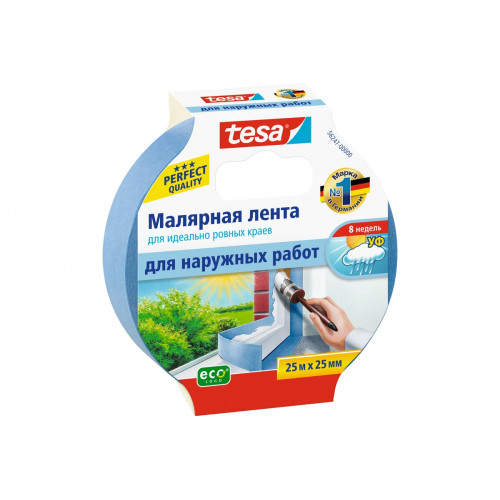 Малярная лента TESA синяя, УФ-стойкая 25 м х 25 мм