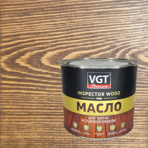 Масло для террас и садовой мебели VGT Темный ясень 1.8 кг
