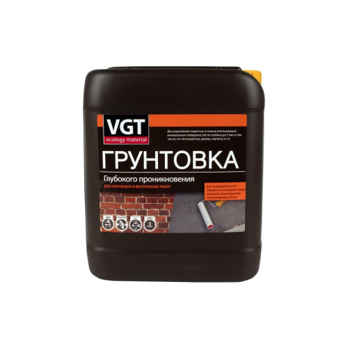 Грунтовка акриловая глубокого проникновения VGT ВД-АК-0301 10 кг