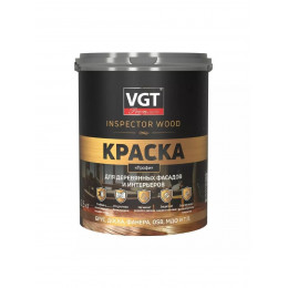 VGT Краска для деревянных фасадов и интерьеров "Профи" (брус, доска, фанера, OSB, МДМ) 2.5 кг