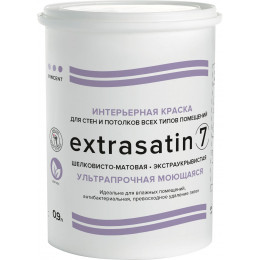 VINCENT EXTRASATIN 7 краска интерьерная, шелковисто-матовая, база С 0.9 л