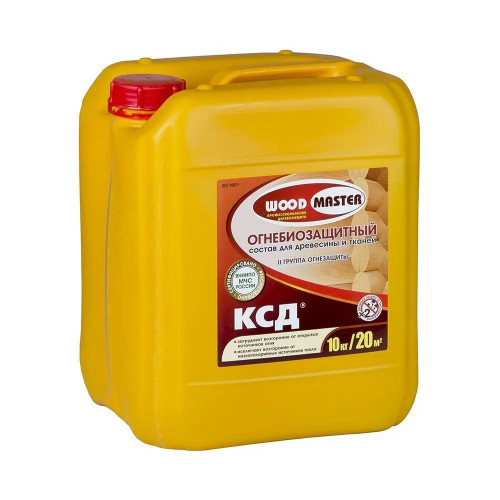 Огнебиозащитный состав для древесины и тканей Woodmaster КСД 10 кг