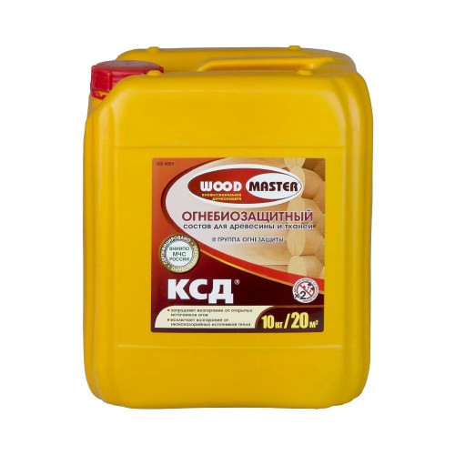 Огнебиозащитный состав для древесины и тканей Woodmaster КСД 10 кг