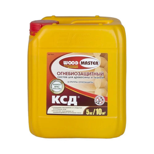 Огнебиозащитный состав для древесины и тканей Woodmaster КСД 5 кг
